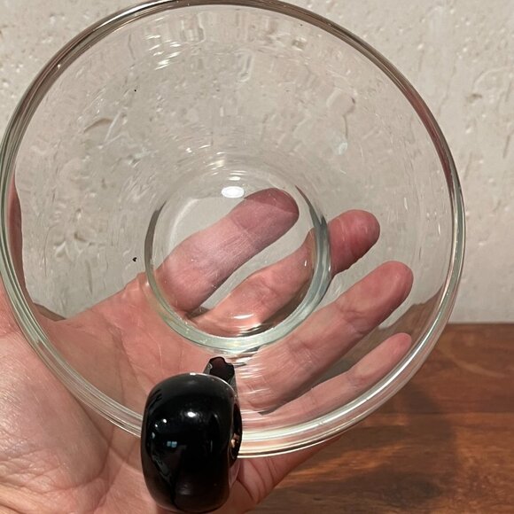 VTG Steuben Inspired Glass Amethyst Snail Scroll Handle Olive Dish Small - Picture 6 of 8